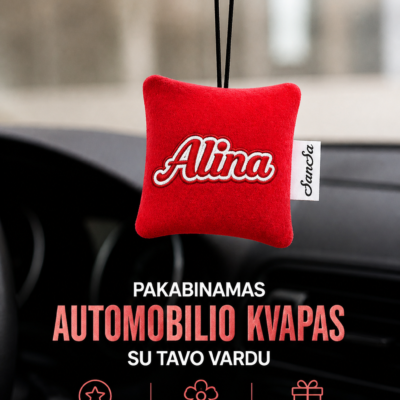 Automobilio kvapas su jūsų vardu